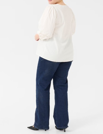 Bluza Kaffe Curve, alb