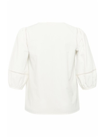 Bluza Kaffe Curve, alb