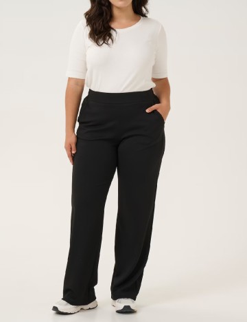 Pantaloni Kaffe Curve, negru