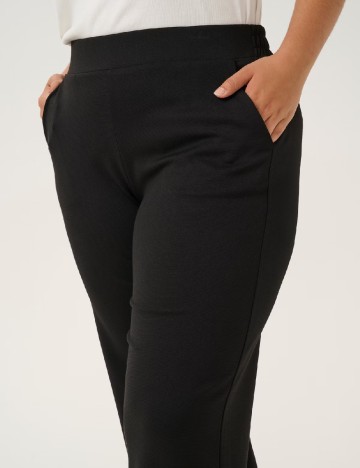 Pantaloni Kaffe Curve, negru