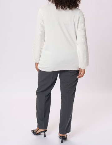 Bluza Kaffe Curve, alb