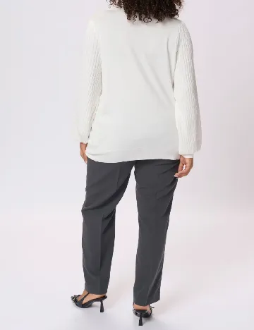 Bluza Kaffe Curve, alb