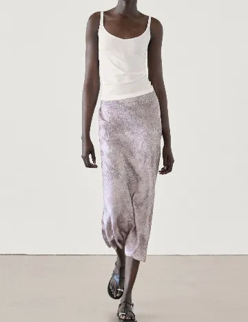 Fusta Massimo Dutti, lila Mov