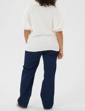 Bluza Kaffe Curve, alb