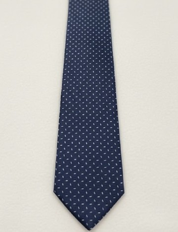 Cravata Massimo Dutti, bleumarin/alb