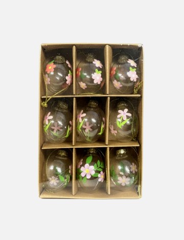 Set globuri 9 bucati ACTION, floral