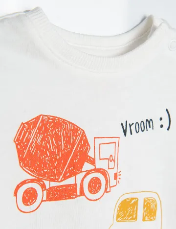 Tricou Cool Club, alb Alb