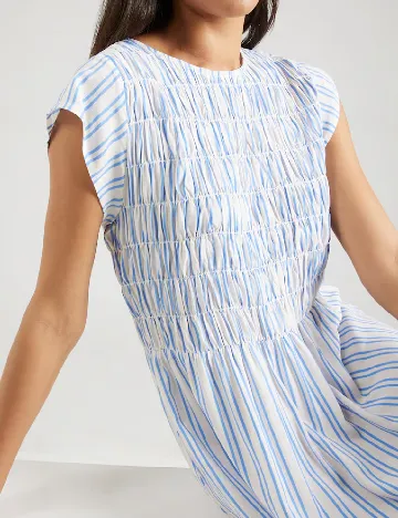 Rochie scurta Saint Tropez, albastru/alb Albastru