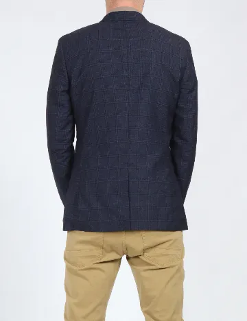 Sacou Topman, albastru/negru