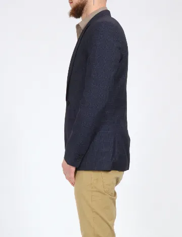 Sacou Topman, albastru/negru