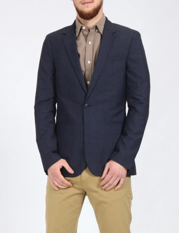 Sacou Topman, albastru/negru