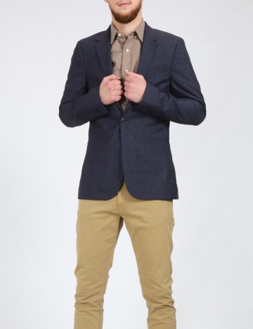 Sacou Topman, albastru/negru