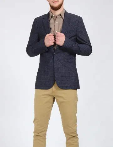 Sacou Topman, albastru/negru