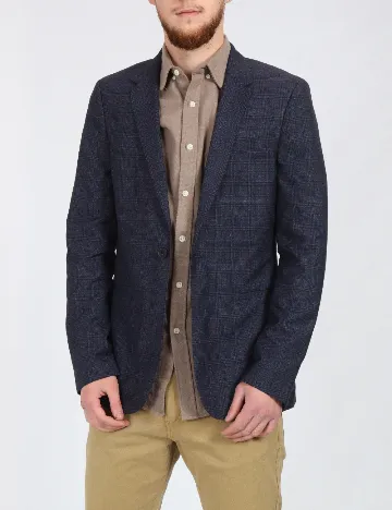 Sacou Topman, albastru/negru