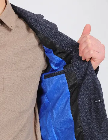 Sacou Topman, albastru/negru