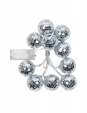 Ghirlanda luminoasa, argintiu Gri