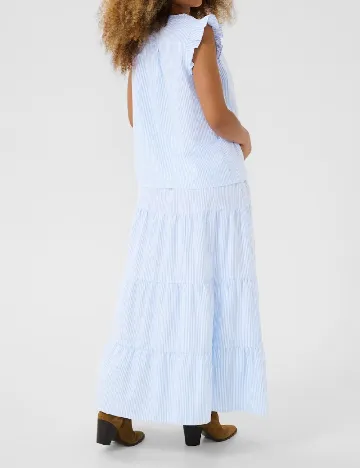 Bluza Cream, albastru/alb