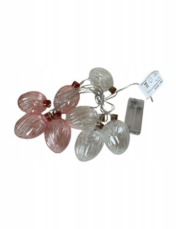 Ghirlanda luminoasa, alb/roz