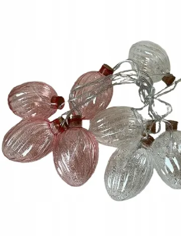 Ghirlanda luminoasa, alb/roz Albastru