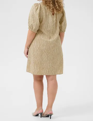 Rochie scurta Kaffe Curve, crem