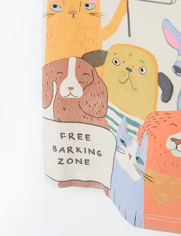 Tricou Cool Club, crem Crem