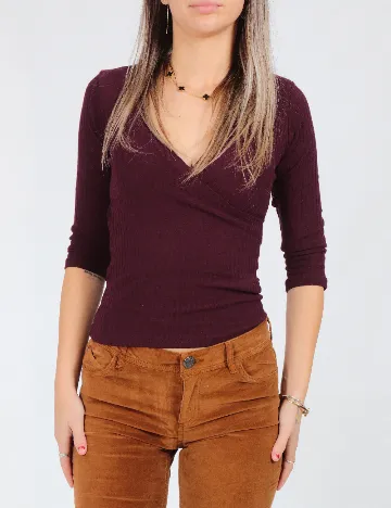 Bluza Bershka, pruna