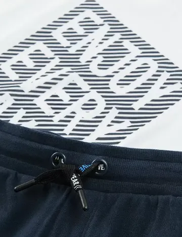 Compleu Cool Club, bleumarin/alb