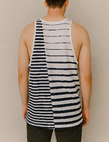 Maiou Bershka, alb/bleumarin