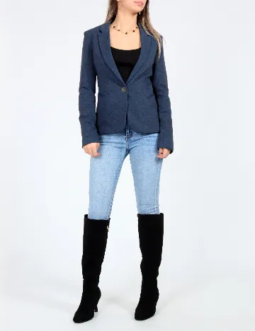 Sacou Bershka, albastru