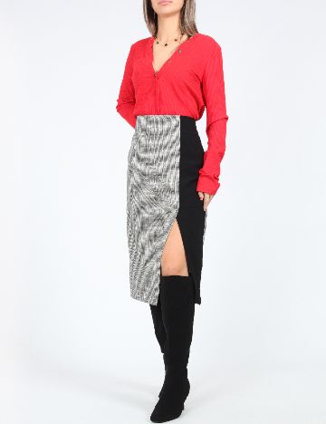 Fusta Zara, alb/negru