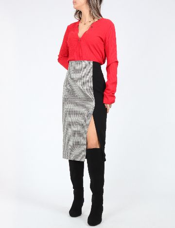 Fusta Zara, alb/negru