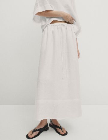 Fusta Massimo Dutti, alb