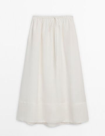 Fusta Massimo Dutti, alb