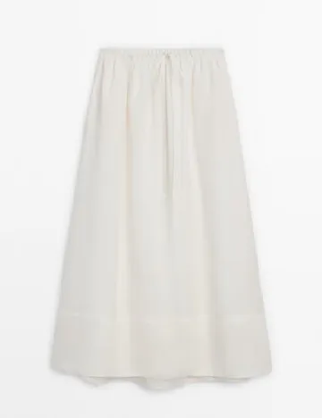 Fusta Massimo Dutti, alb