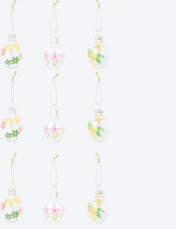 Set globuri 9 bucati ACTION, floral