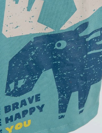 Tricou Cool Club, turcoaz