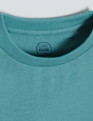 Tricou Cool Club, turcoaz Albastru