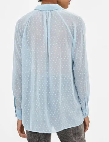 Camasa Bershka, albastru Albastru