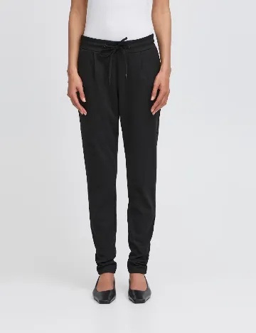 Pantaloni Ichi, negru Negru