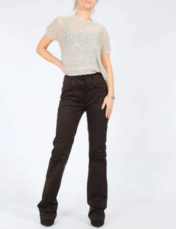 Pantaloni Zara, maro