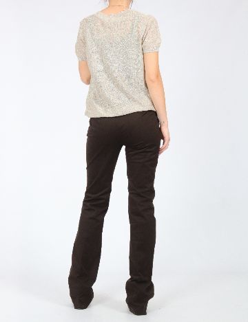 Pantaloni Zara, maro