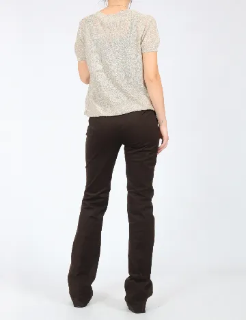 Pantaloni Zara, maro