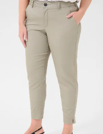 Pantaloni Kaffe Curve, bej