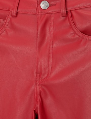 Pantaloni Pull&Bear, rosu