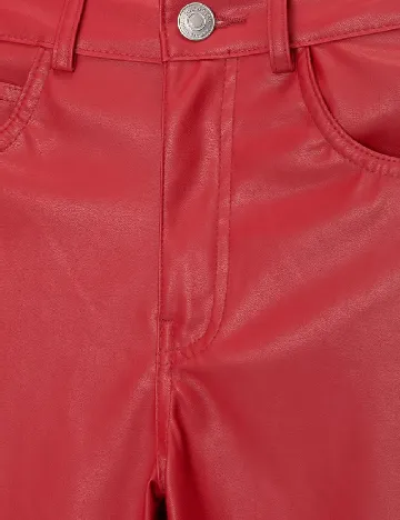 Pantaloni Pull&Bear, rosu