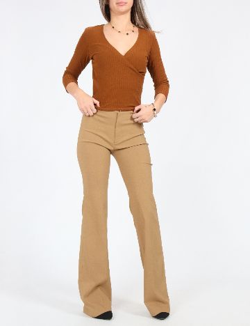 Pantaloni Zara, maro