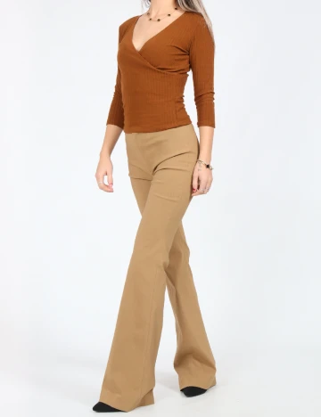 Pantaloni Zara, maro