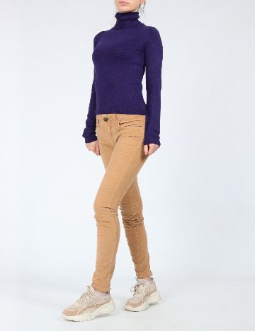 Pantaloni Zara, maro