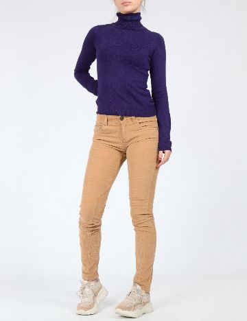 Pantaloni Zara, maro