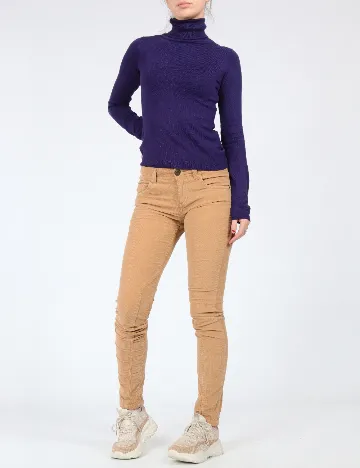 Pantaloni Zara, maro